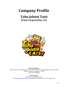 Company Profile Tahu Jeletot Taisi