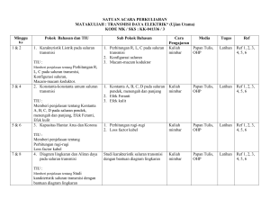 MATAKULIAH : TRANSMISI DAYA ELEKTRIK