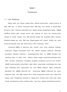 BAB 1 Pendahuluan 1.1 Latar Belakang Daging padat atau dikenal