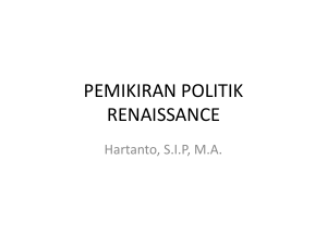 pemikiran politik renaissance