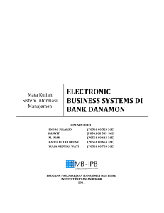 ELECTRONIC BUSINESS SYSTEMS