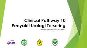 Clinical Pathway 10 Penyakit Urologi Tersering dr. Chaidir