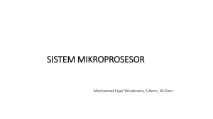 sistem mikroprosesor - Kuliah Online UNIKOM