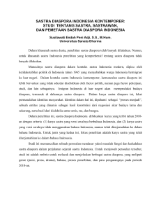 sastra diaspora indonesia kontemporer: studi