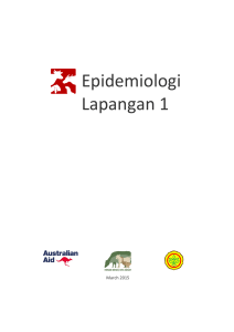 Epidemiologi Lapangan 1 - Wiki Sumber Informasi iSIKHNAS