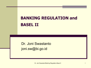 BANKING REGULATION and BASEL II