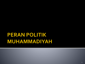 peran politik muhammadiyah