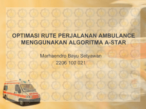 optimasi rute perjalanan ambulance menggunakan