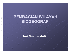 pembagian wilayah biogeografi