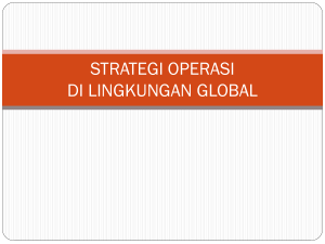 strategi operasi di lingkungan global