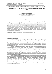 penerapan data mining untuk menganalisa jumlah pelanggan aktif