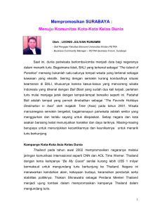 Memperkenalkan Surabaya - Faculty e-Portfolio