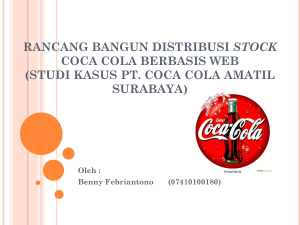 Studi kasus : pt. Coca cola amatil cabang surabaya