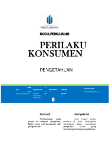 Modul Perilaku Konsumen [TM9]