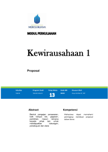 Modul Kewirausahaan I [TM13]