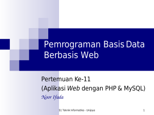 Pemrograman Basis Data Berbasis Web_11