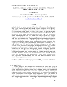 JURNAL INFORMATIKA Vol. 8, No. 2, Juli 2014