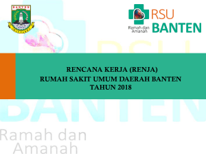 Renja_RSUD_Banten_2018 - Dinas Kesehatan Provinsi Banten