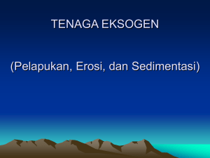 TENAGA EKSOGEN (Pelapukan, Erosi, dan Sedimentasi)