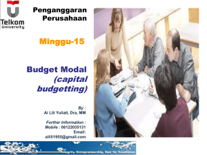 Contoh Budget Modal