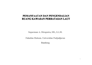 Pelaksanaan Hak Berdaulat dan Pengaturan Pemanfaatan Ruang