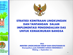 Pengelolaan DAS - Kongres Sungai Indonesia