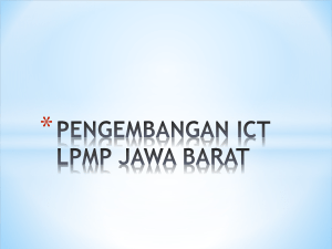 PENGEMBANGAN ICT LPMP JAWA BARAT