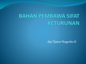 bahan pembawa sifat keturunan