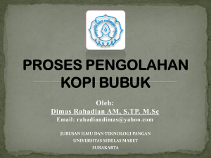 proses pengolahan kopi bubuk