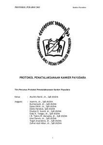 PROTOKOL PENATALAKSANAAN KANKER PAYUDARA