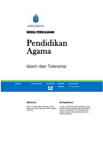 Modul Pendidikan Agama Islam [TM13].