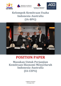 IA-BPG Phase I - Indonesia Australia Business Council