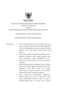 peraturan menteri kesehatan republik indonesia nomor 20 tahun