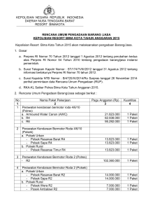 RUP POLRES BIMA KOTA 2014 - lpse polda ntb