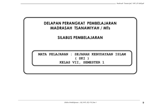 MODEL SILABUS DAN RPP DI MTsN MALANG I