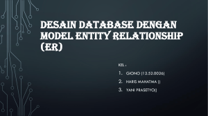 Desain Database Dengan Model Entity