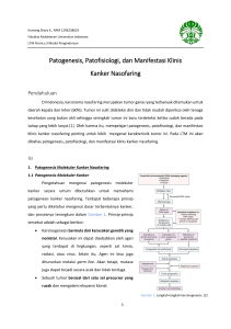 Patogenesis, Patofisiologi, dan Manifestasi Klinis Kanker Nasofaring