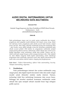 audio digital watermarking untuk melindungi data