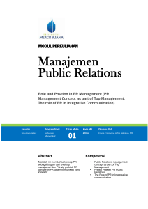 Modul Manajemen Public Relations [TM1]