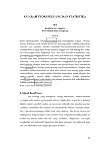 sejarah teori peluang dan statistika