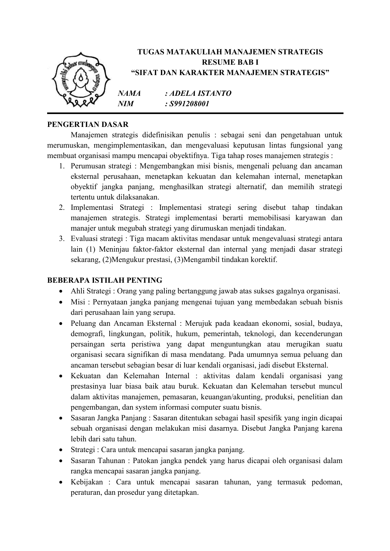 Contoh Tugas Paper Mahasiswa Pdf