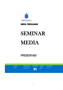 Modul Seminar Media [TM1]