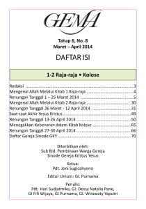 daftar isi - Gereja Kristus Yesus