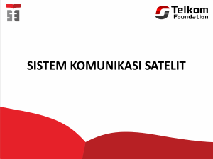 sistem komunikasi satelit