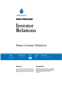 Modul Investor Relations [TM10].