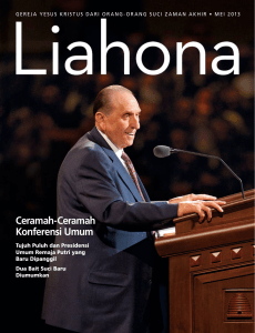 April 2013 Liahona - The Church of Jesus Christ of Latter