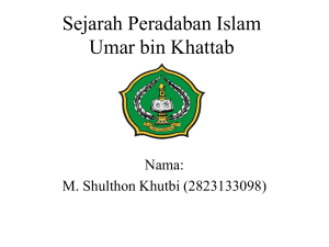 Sejarah Peradaban Islam Umar bin Khattab