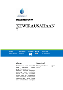 Modul Kewirausahaan I [TM2].