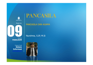 pancasila - Universitas Mercu Buana