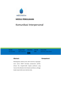 Modul Interpersonal Communication Skill [TM4]